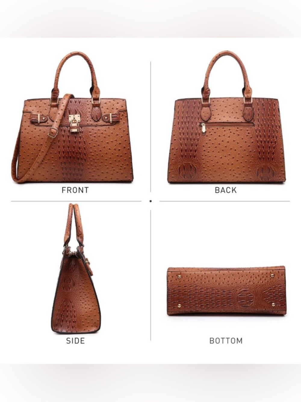 Dasein Shoulder Bag Top Handle Satchel and wallet - Picture 3 of 7